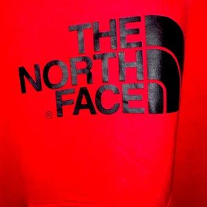 Red The North Face hoodie